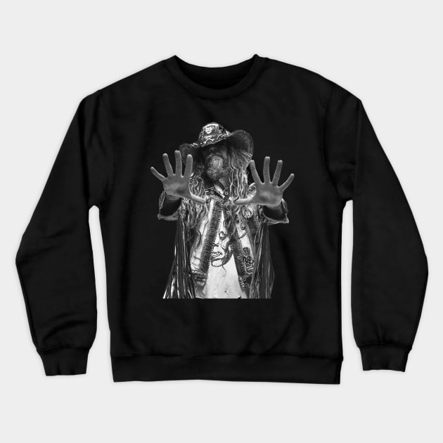Rob Zombie Crewneck Sweatshirt by Beata Lazaro